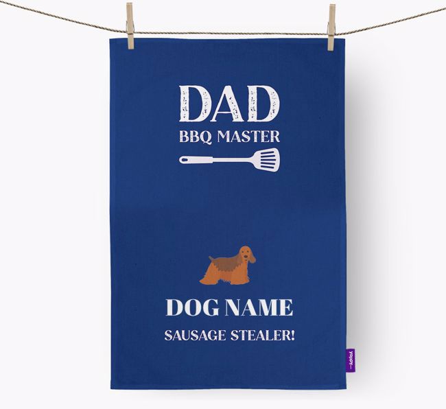 BBQ Master: Personalised {breedFullName} Tea Towel